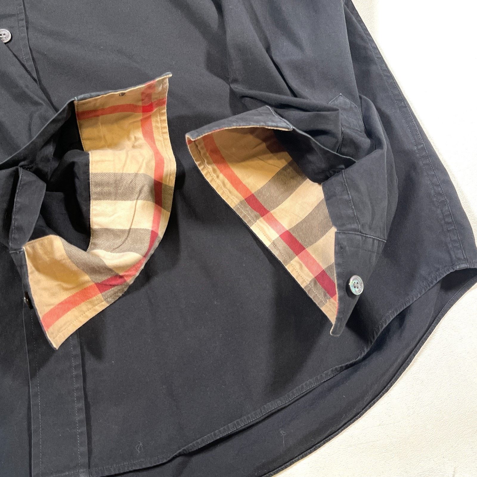 Burberry Burberry London Black Button Up Long Sleeve Shirt Top XL Size US XL / EU 56 / 4 - 4 Thumbnail