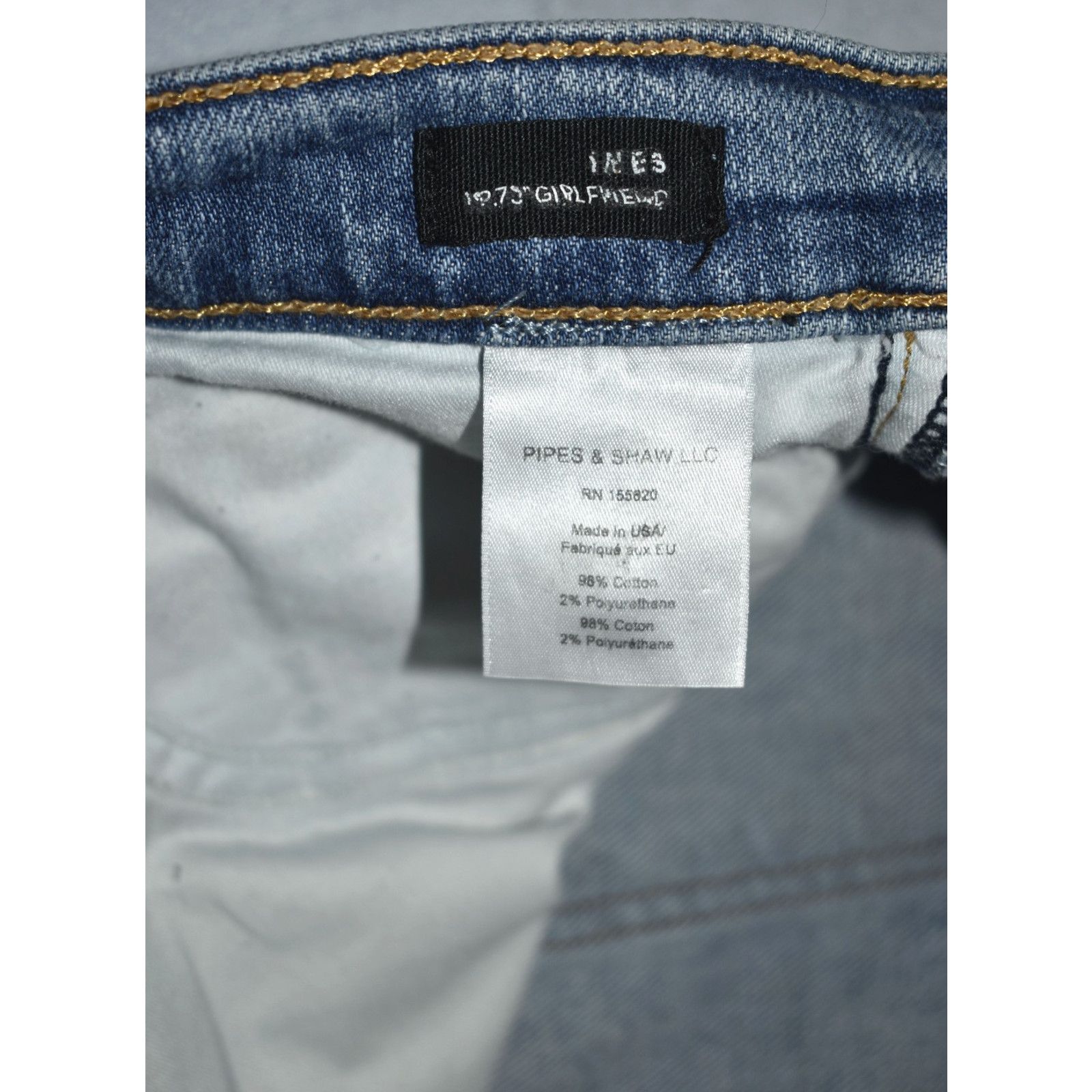 Veronica Beard A8 VERONICA BEARD Cropped Girlfriend Paint Splatter Jeans Size 28" / US 6 / IT 42 - 7 Thumbnail