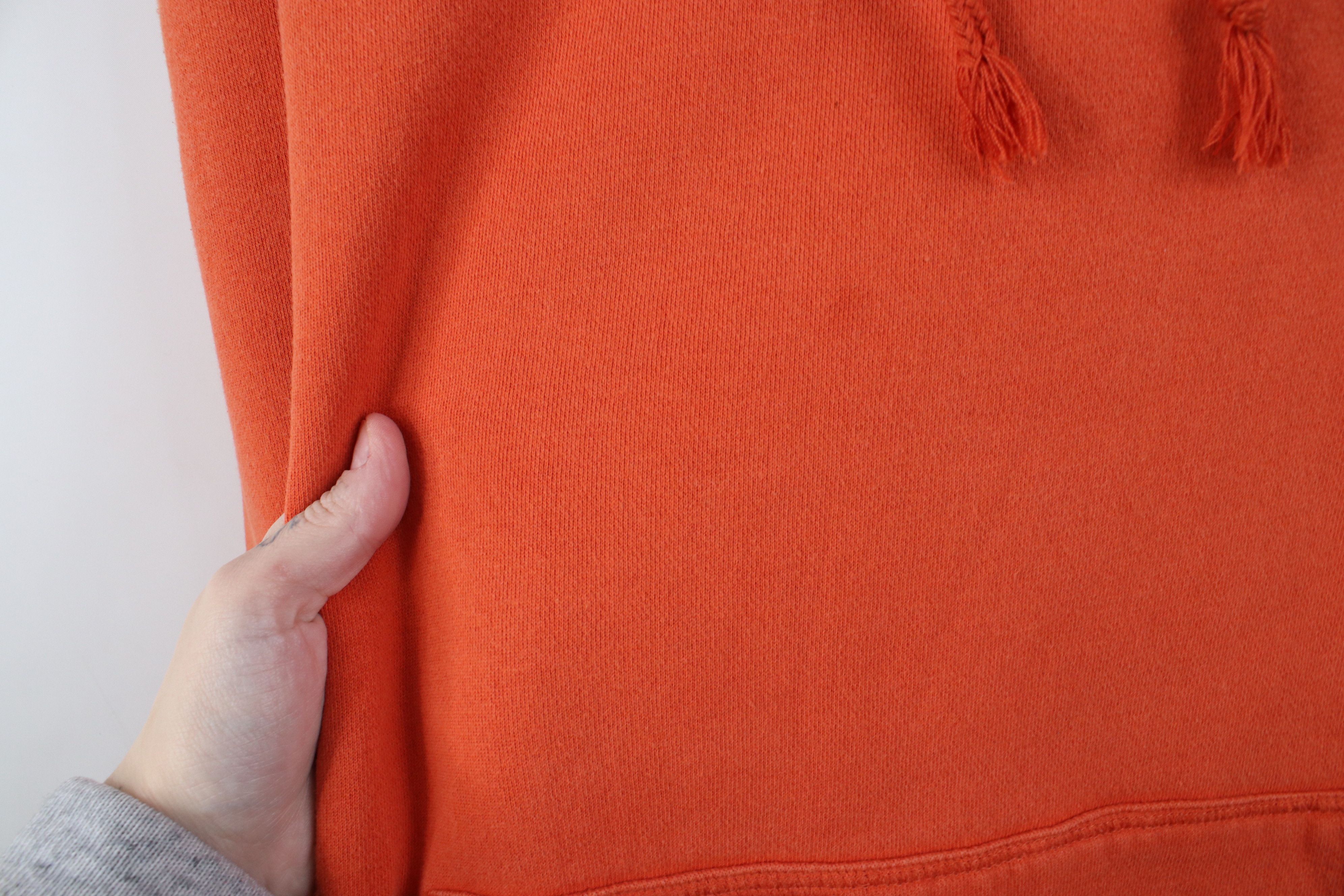 Vintage Vintage 90s Y2K Streetwear Blank Hoodie Sweatshirt Orange Size US XXL / EU 58 / 5 - 6 Thumbnail