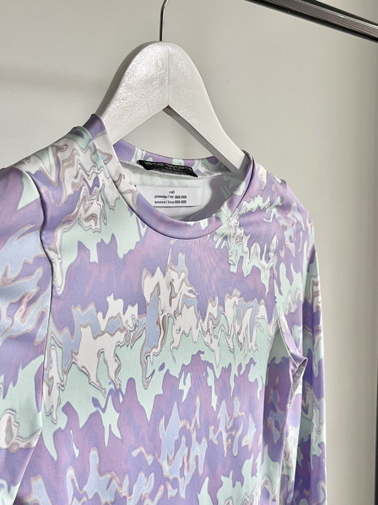 rokh Rokh Corso Como SS22 psychodelic elastic longsleeve t-shirt Size XS / US 0-2 / IT 36-38 - 3 Thumbnail