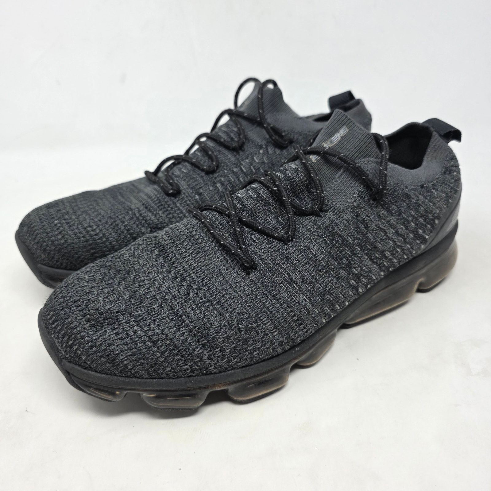 SKECHERS Skechers Air-Cooled Memory Foam Sneakers Black Knit 11.5 Size US 11.5 / EU 44-45 - 1 Thumbnail