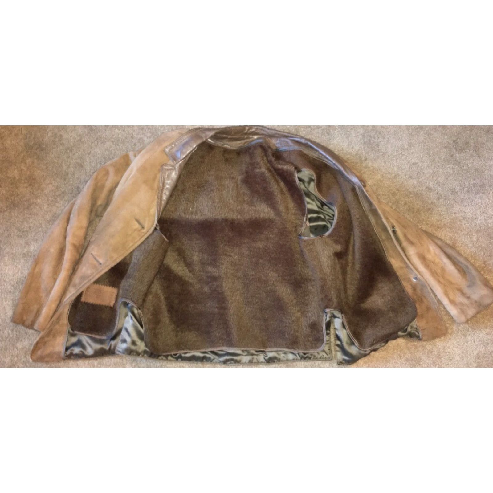 Vintage VINTAGE Highlander Womens Jacket Zip Out Fleece Lined Leather Suede XS Brown Leather Lining Solid Zip Jacket Women’s XS Brown Size XS / US 0-2 / IT 36-38 - 5 Thumbnail