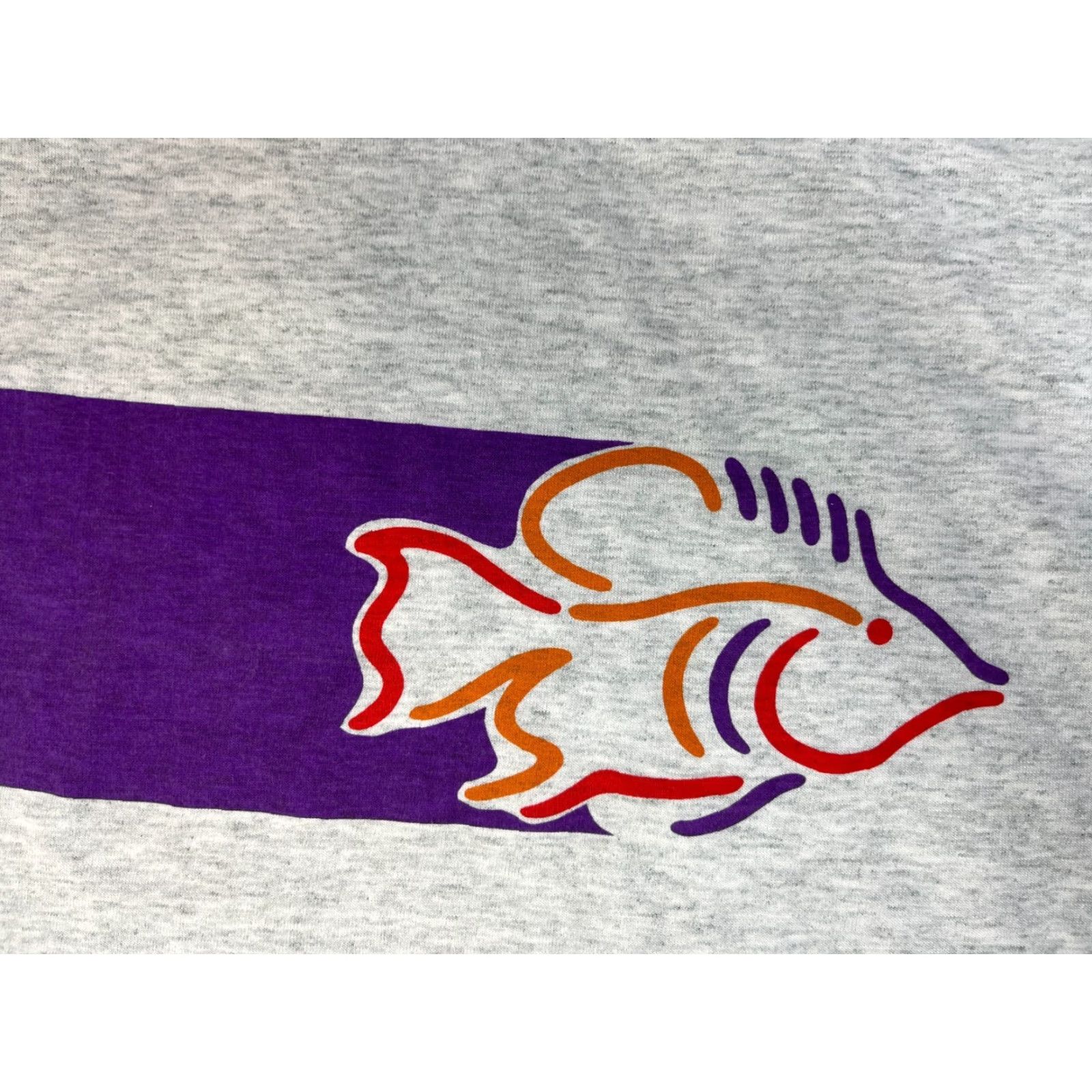 Fruit Of The Loom VINTAGE Fruit of the Loom T-Shirt Men’s 90s XL Gray Rainbow Lifeguard Aquarium Products 90s Theme Size US XL / EU 56 / 4 - 4 Thumbnail