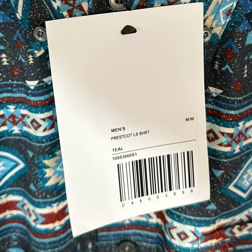 Ariat NWT ARIAT Medium Teal Prescott Classic Shirt Serape Aztec Size US M / EU 48-50 / 2 - 10 Thumbnail