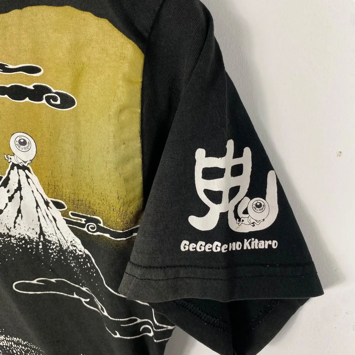 Anime GEGEGE NO KITARO Medama Oyaji Sukajan Style Anime Tee Shirt Size US M / EU 48-50 / 2 - 3 Thumbnail