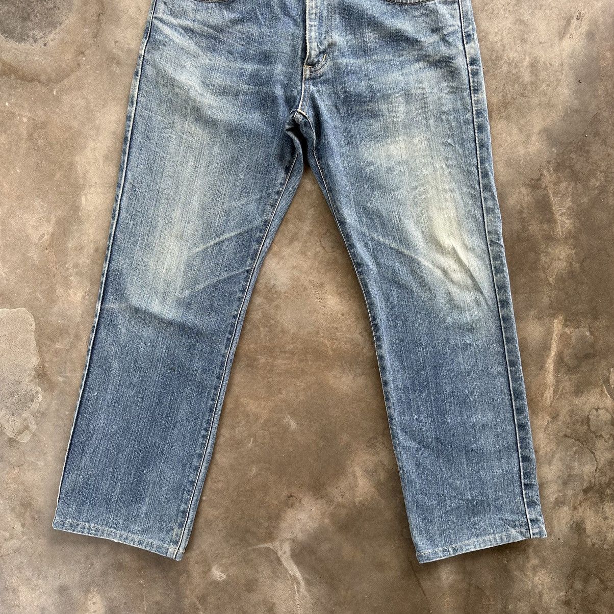 Japanese Brand Vintage Edwin Faded Rusty Denim Jean Pant W32 Size US 32 / EU 48 - 2 Thumbnail