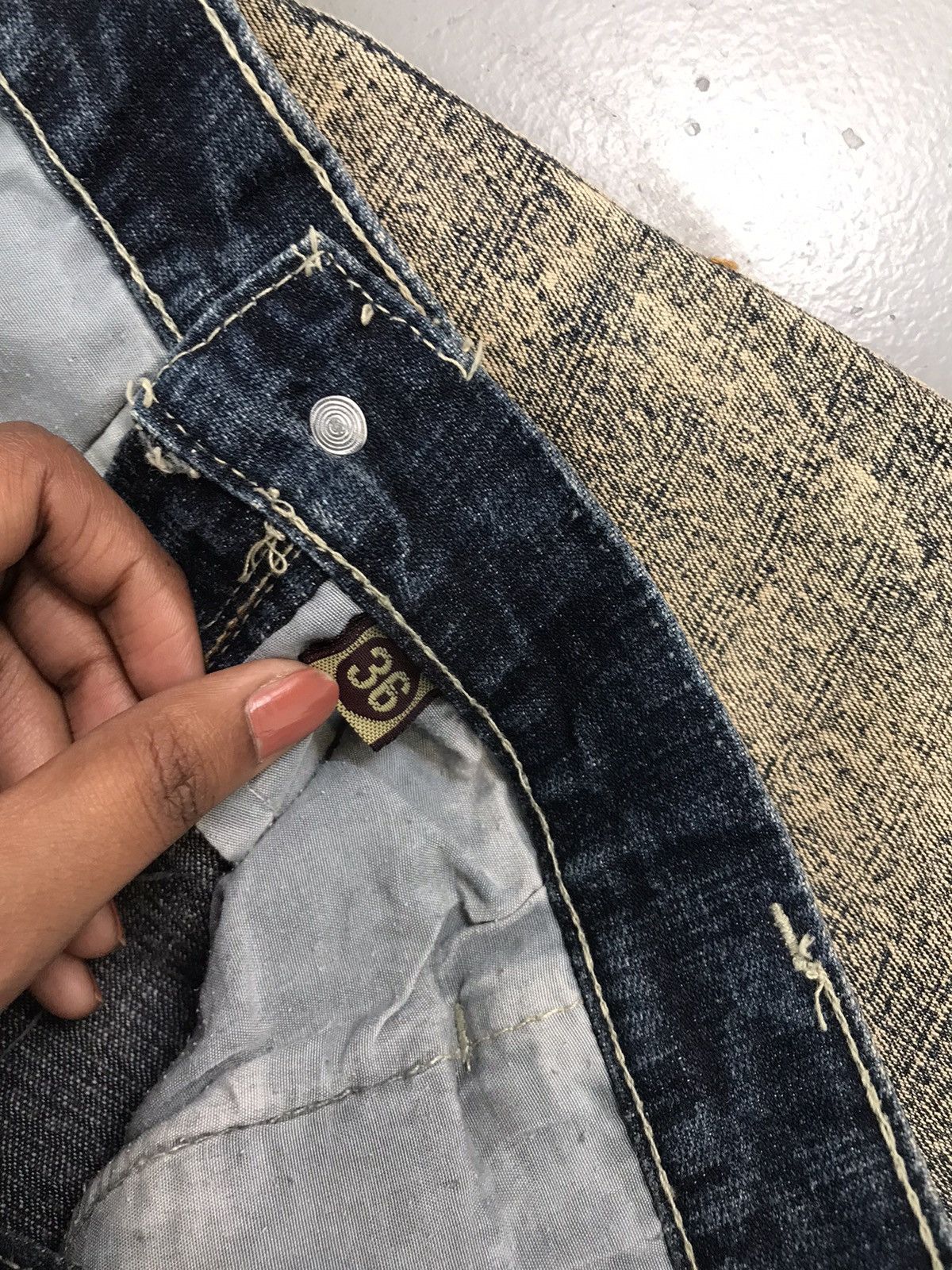 Fubu × Vintage Rare vintage fubu proceed bleached denim Size US 36 / EU 52 - 9 Thumbnail