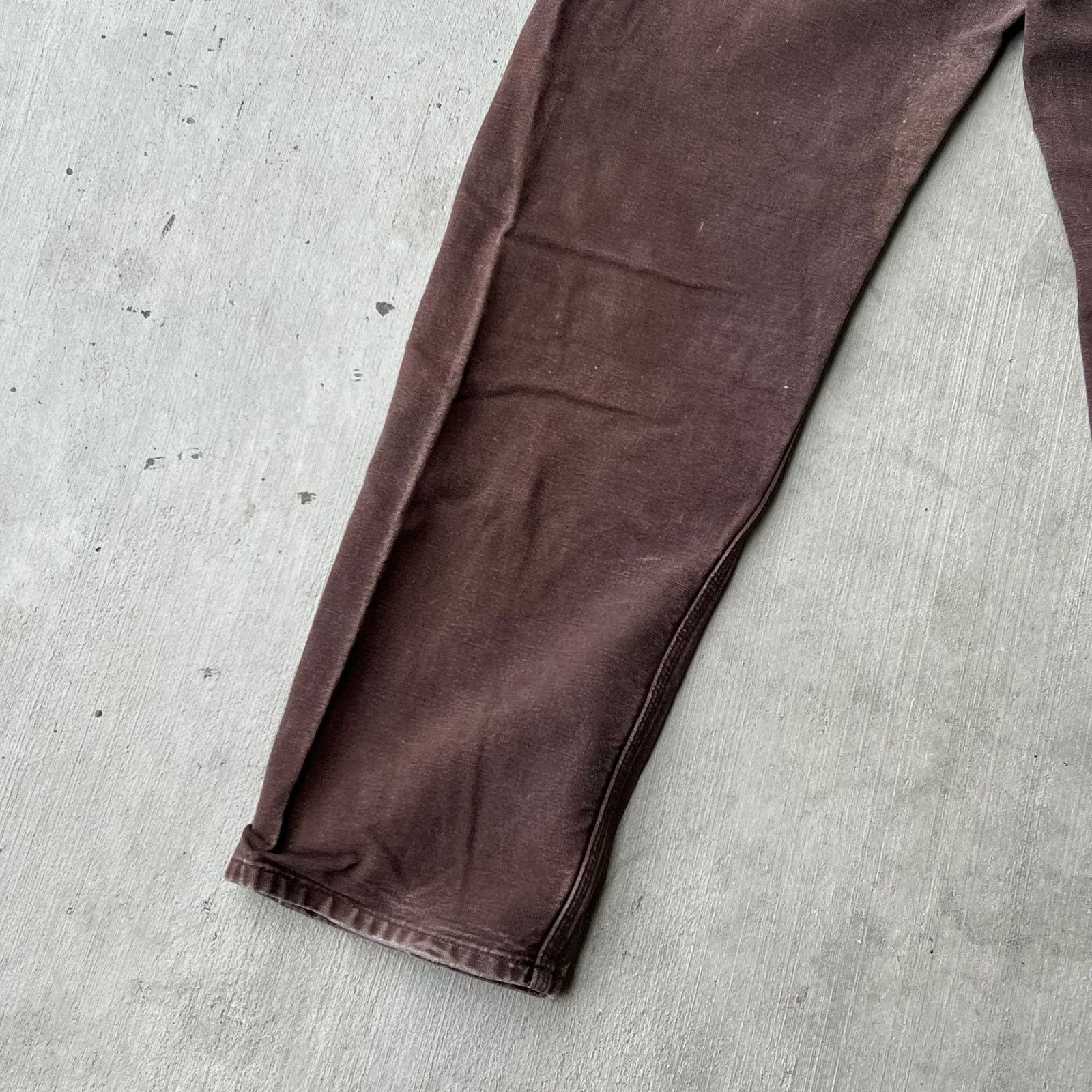 Carhartt × Vintage Carhartt faded brown double knee work wear carpenter pants Size US 32 / EU 48 - 9 Thumbnail