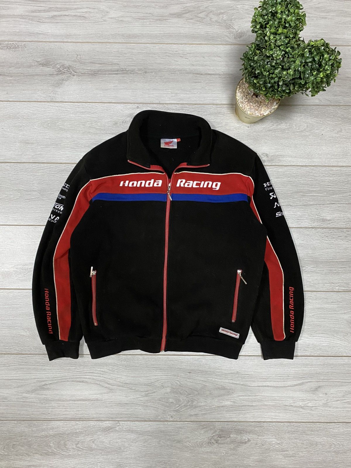 Honda Honda racing vintage fleece zip Size US XL / EU 56 / 4 - 2 Thumbnail