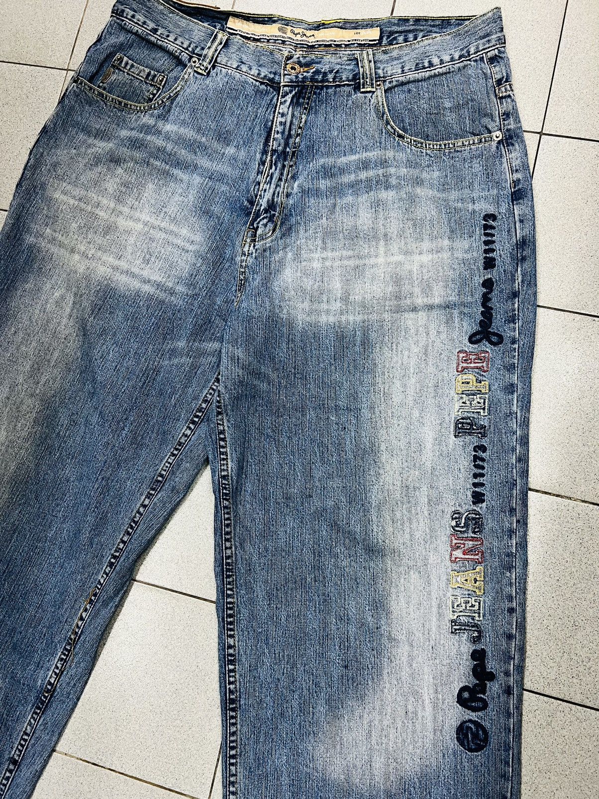 JNCO × Pepe Jeans Vintage Y2K Pepe Baggy Skater Hip-Hop Denim Jnco Style Size US 40 / EU 56 - 3 Thumbnail
