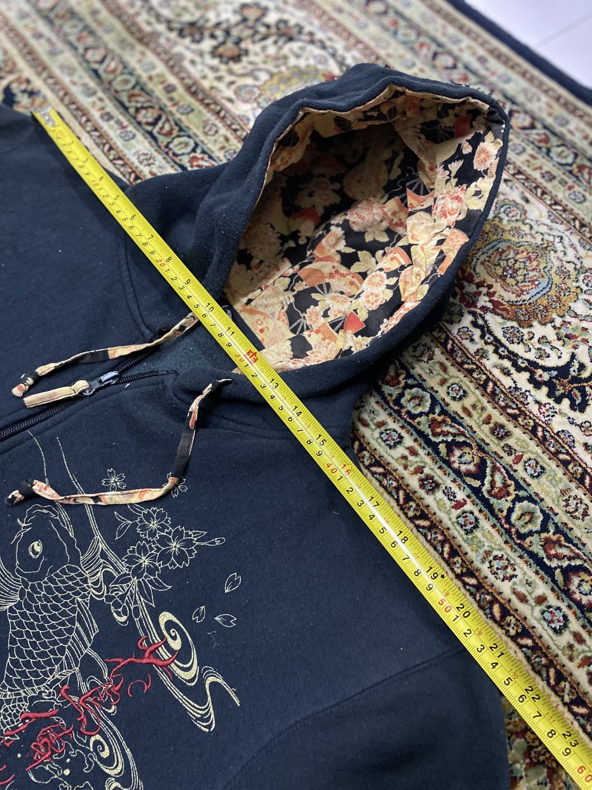 Japanese Brand Seku By Studio Hiro Japanese Classic Koi Zipper Hoodie Size US L / EU 52-54 / 3 - 11 Thumbnail