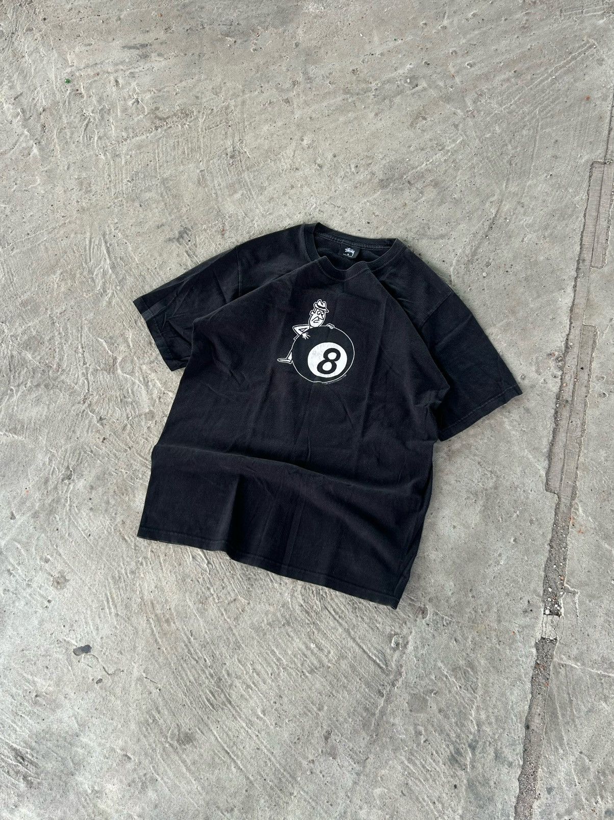 Stussy Stussy 8 ball Graphic Boxy Fit Black Rare Vintage T-shirt Size US M / EU 48-50 / 2 - 3 Thumbnail