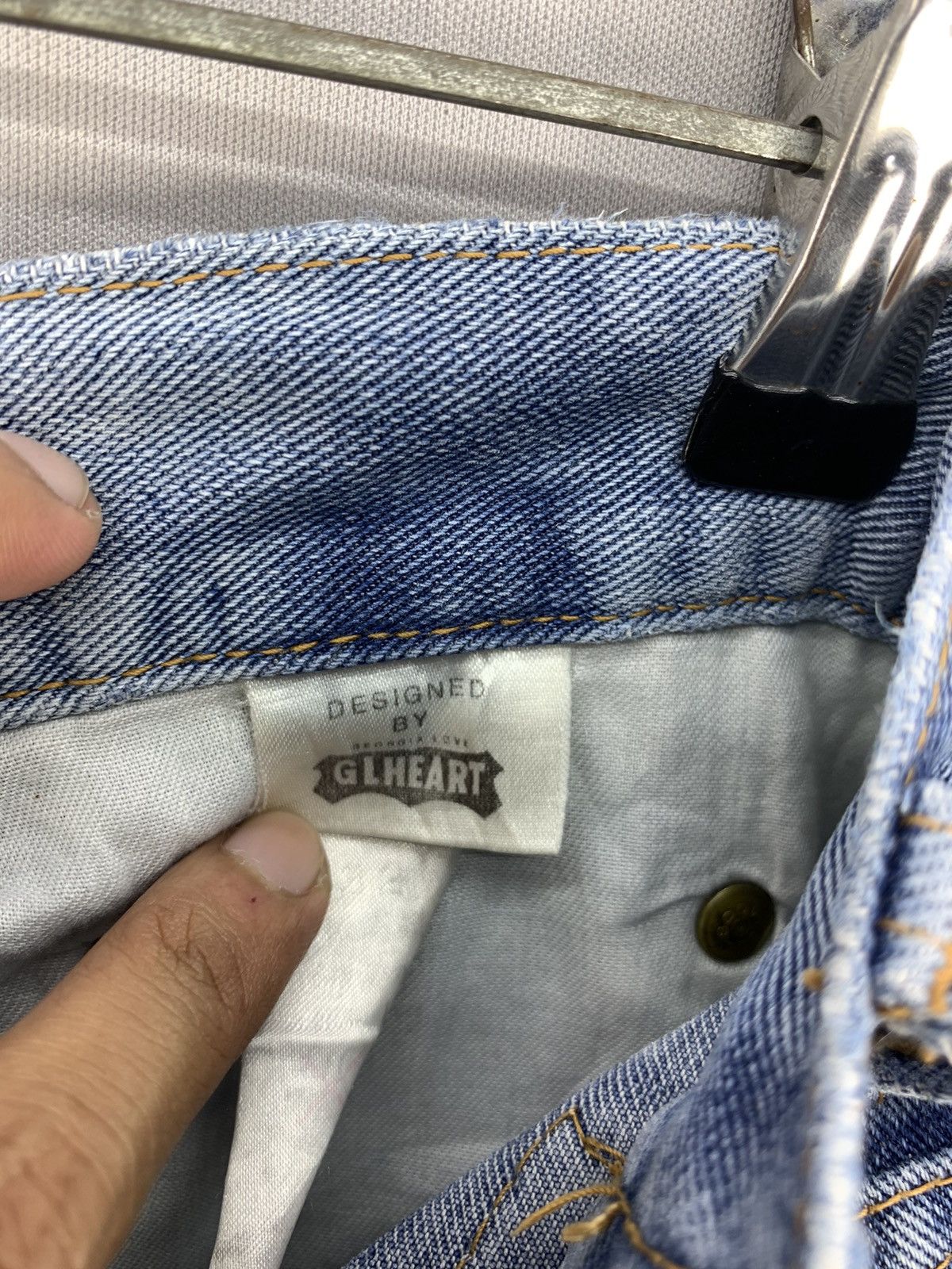Japanese Brand Vintage Japan GL Heart Big John Baggy Tapered Jeans W31 Size US 31 - 18 Thumbnail