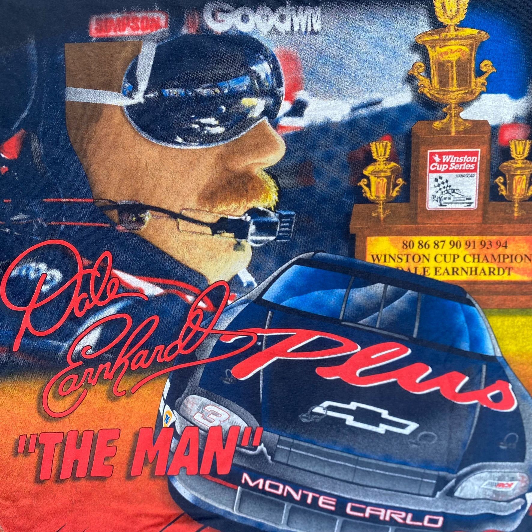 NASCAR Vintage 90s Dale Earnhardt AOP Shirt NASCAR Racing Tee Size US L / EU 52-54 / 3 - 7 Thumbnail