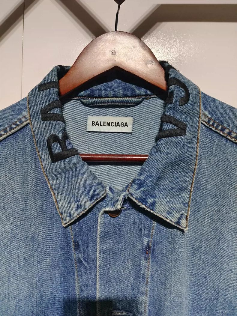 Balenciaga Balenciaga size 40 Denim Jacket Size L / US 10 / IT 46 - 3 Thumbnail