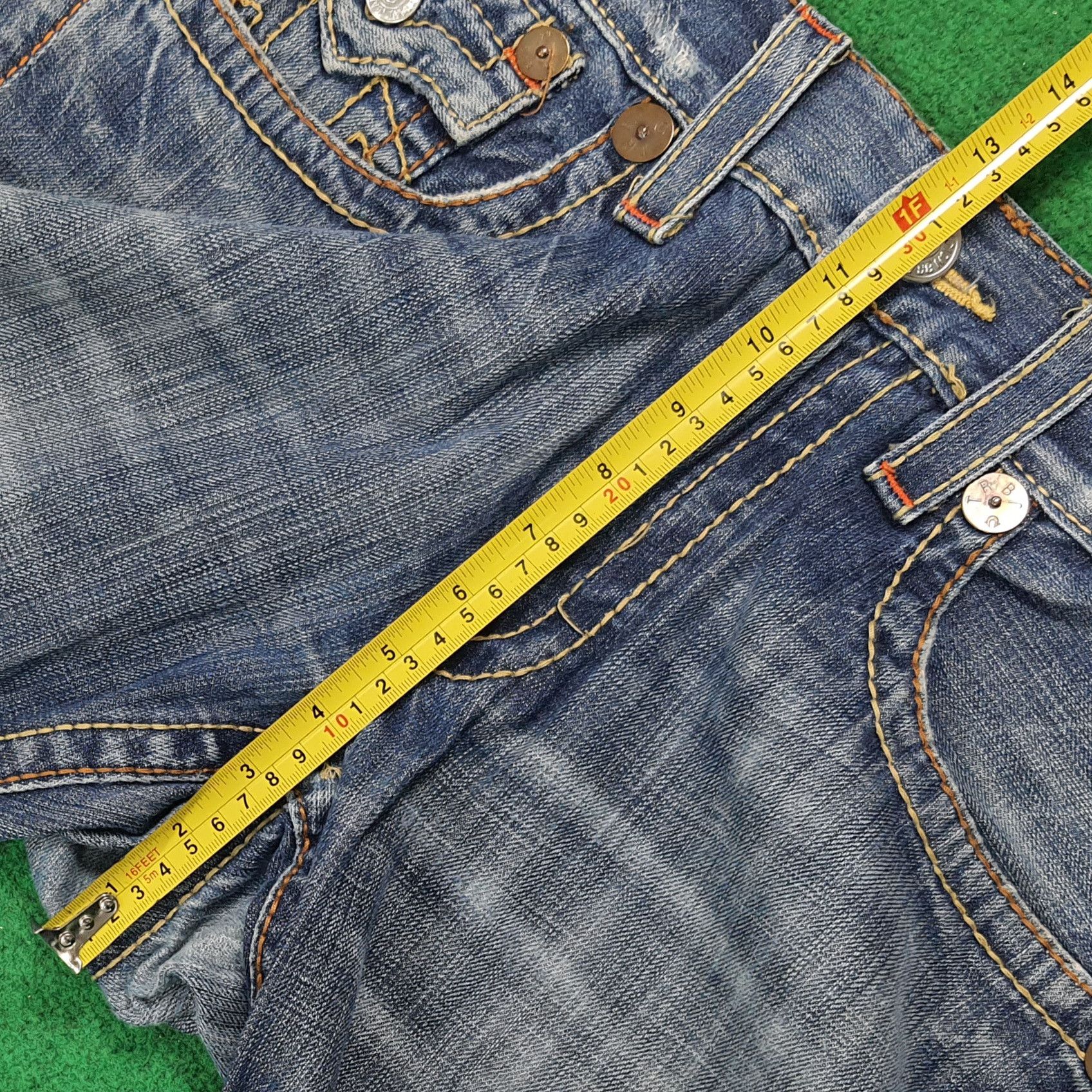 True Religion Vintage True Religion Jeans Blue Baggy Bootcut C280N28 Size US 33 - 17 Thumbnail