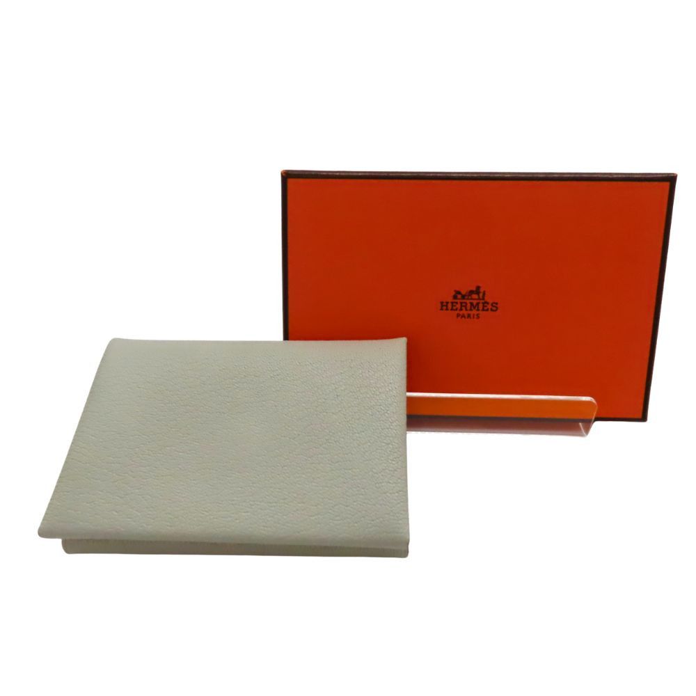 Hermes Hermes Hermes Calvi Duo Chevre Card Case Coin Case Leather Coin Case Stamp W (2024) DUTY FREE for USA Size ONE SIZE - 1 Thumbnail