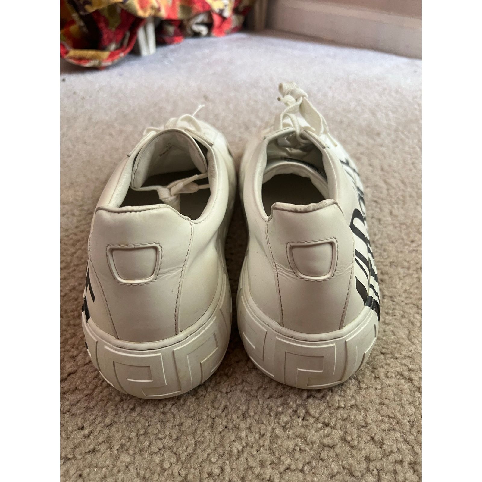 Versace Versace Vitello Sneaker White Black Men’s Size 11.5 US Size US 11.5 / EU 44-45 - 2 Thumbnail