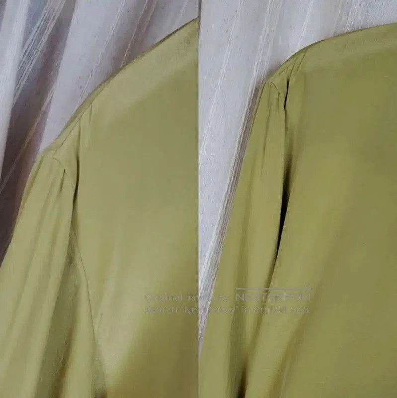 Dior Dior Green Silk Long Sleeve Blouse . Size S / US 4 / IT 40 - 6 Thumbnail