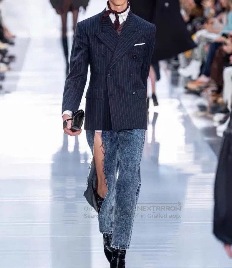 Maison Margiela Maison Margiela Indigo Waistbelt Denim Pants. Size US 40 / EU 56 - 1 Thumbnail