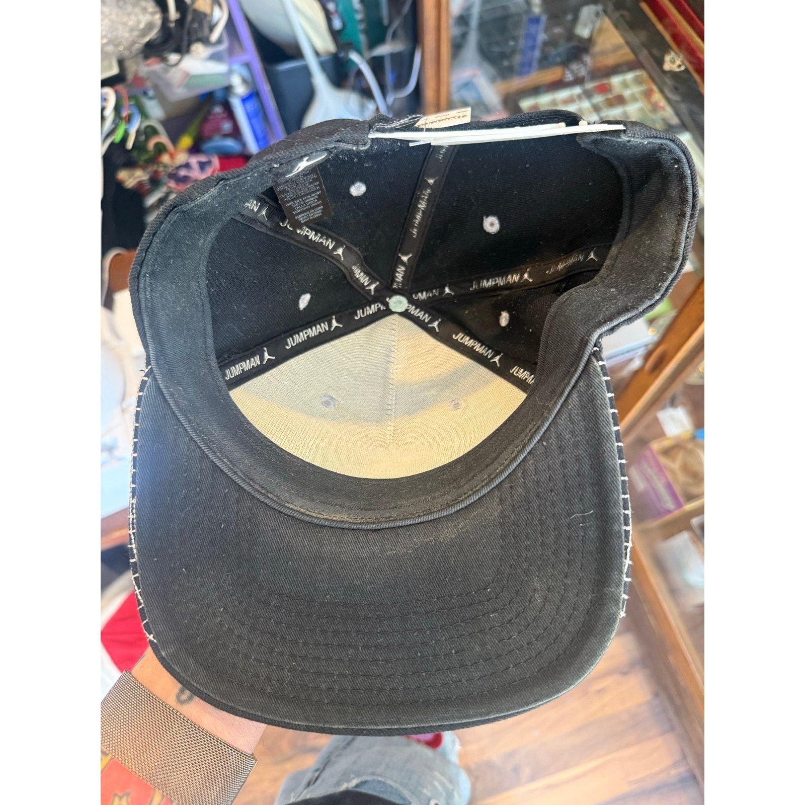 Nike Air Jordan Jumpman Hat Black Snapback Chicago Skyline Size ONE SIZE - 5 Thumbnail