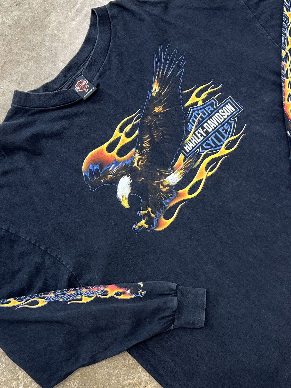 Harley Davidson Vintage 1999 Harley Davidson Eagle Flame Long