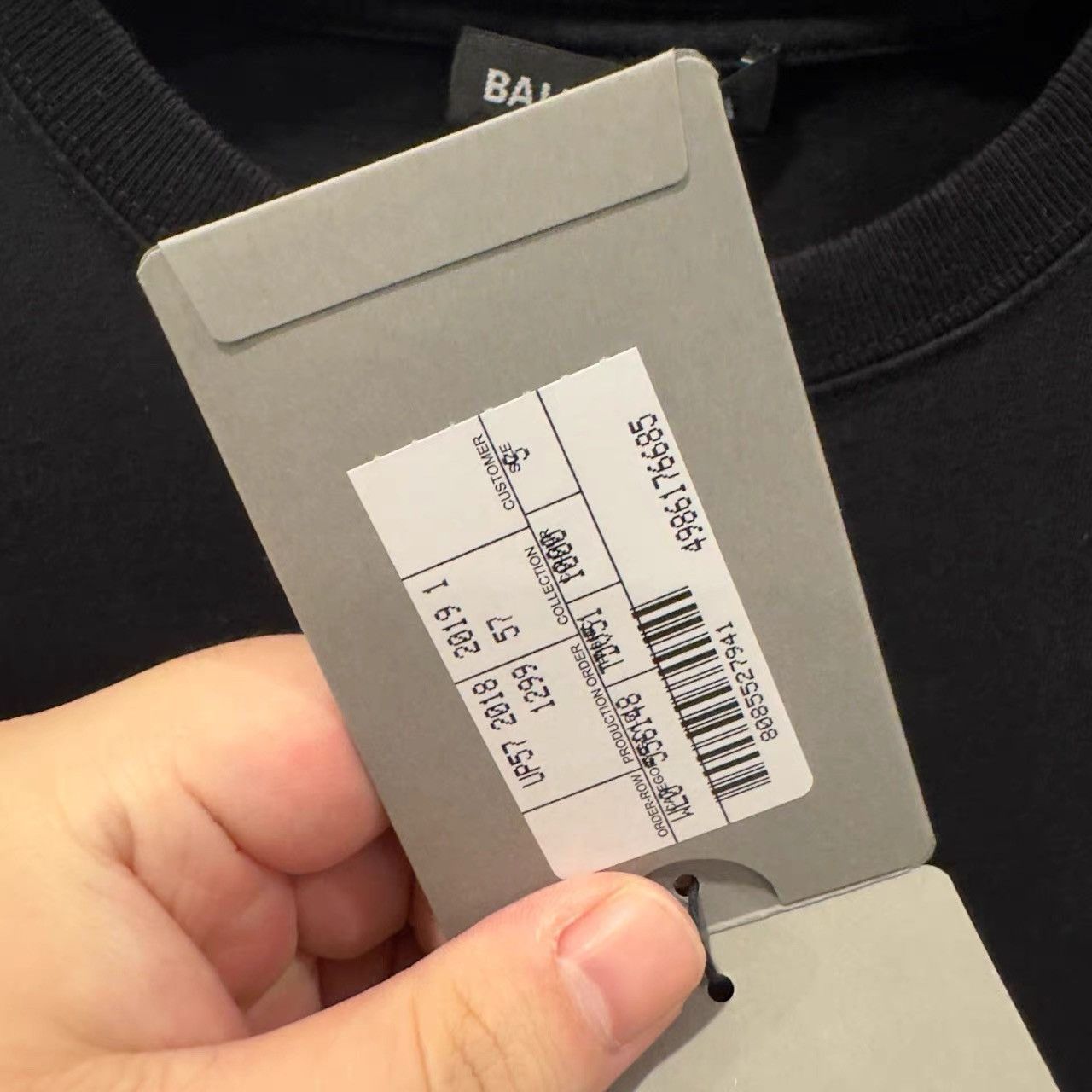 Balenciaga Balenciaga Black and White Wheat Ear Short Sleeve K28 Size US S / EU 44-46 / 1 - 5 Thumbnail