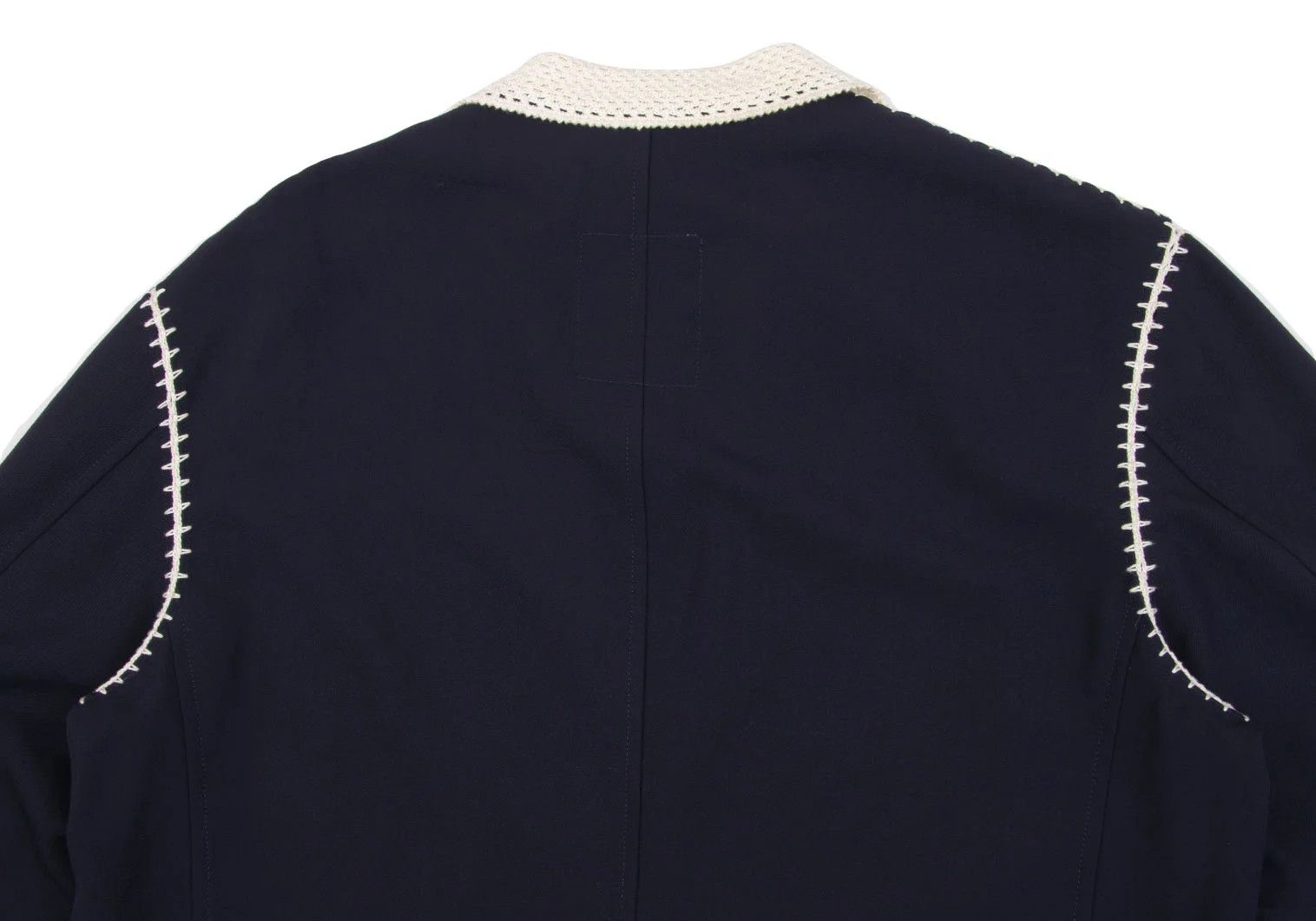 Yohji Yamamoto Yohji Yamamoto Crochet Wool Gabardine Jacket Size US M / EU 48-50 / 2 - 14 Thumbnail