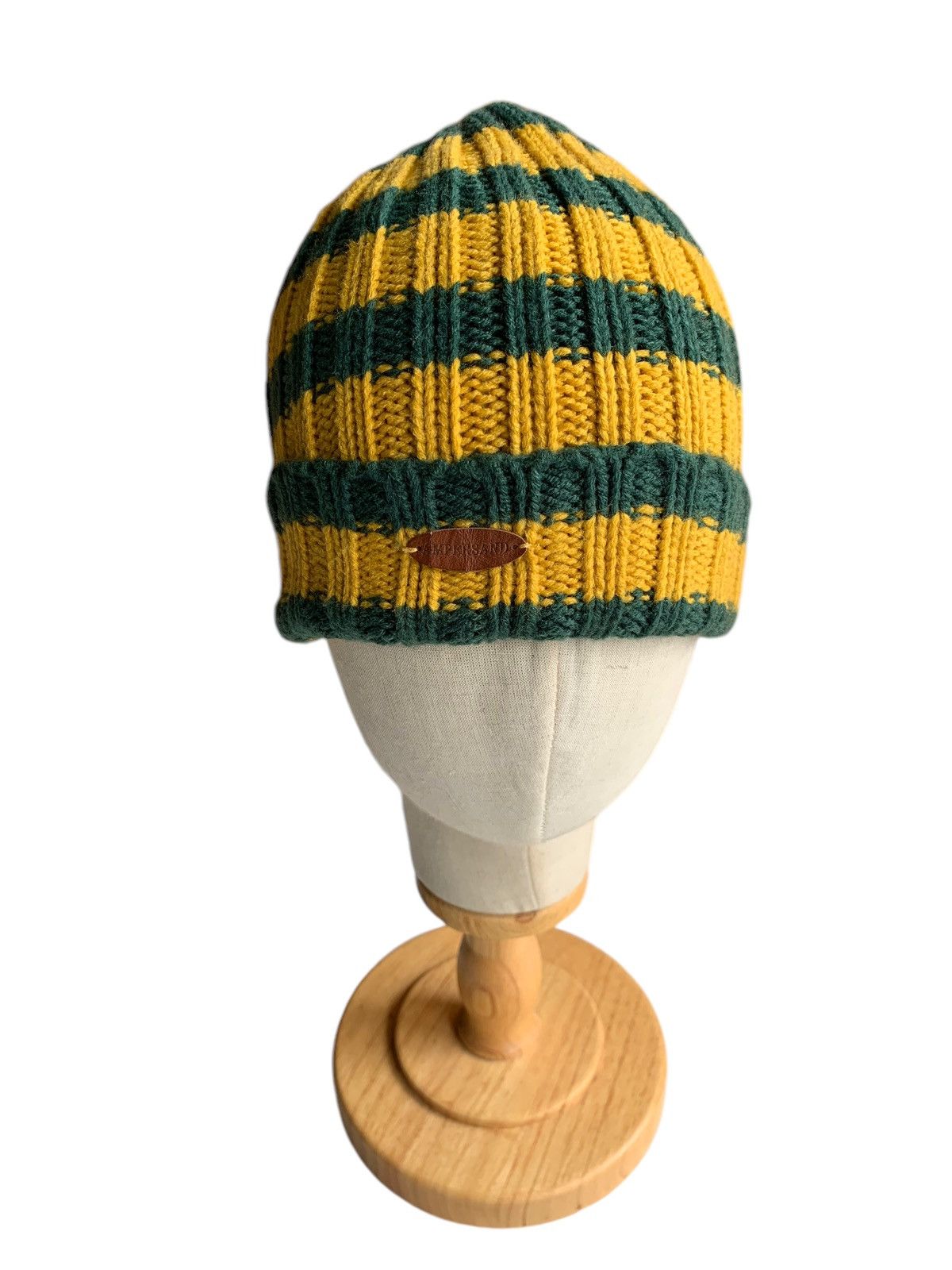 Japanese Brand × Kapital × Vintage Knitted Crochet Stripe Winter Session Beanie Hats Size ONE SIZE - 3 Thumbnail