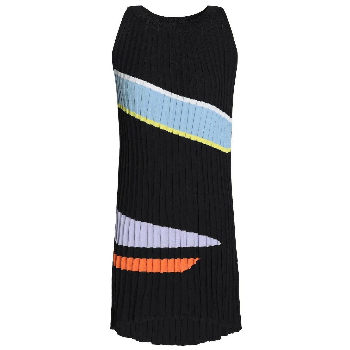 Other Raoul Ribbed Cotton-Blend Mini Black Dress MSRP $715 Size L / US 10 / IT 46 - 2 Thumbnail