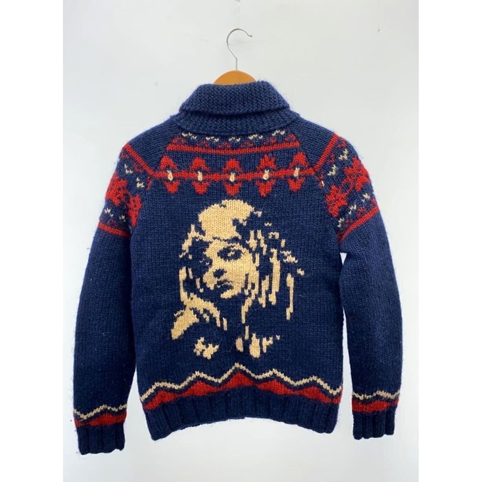 Hysteric Glamour Hysteric Glamour Mens Cowichan Knit Cardigan Blue Wool Japan Used Vintage Size US S / EU 44-46 / 1 - 2 Thumbnail
