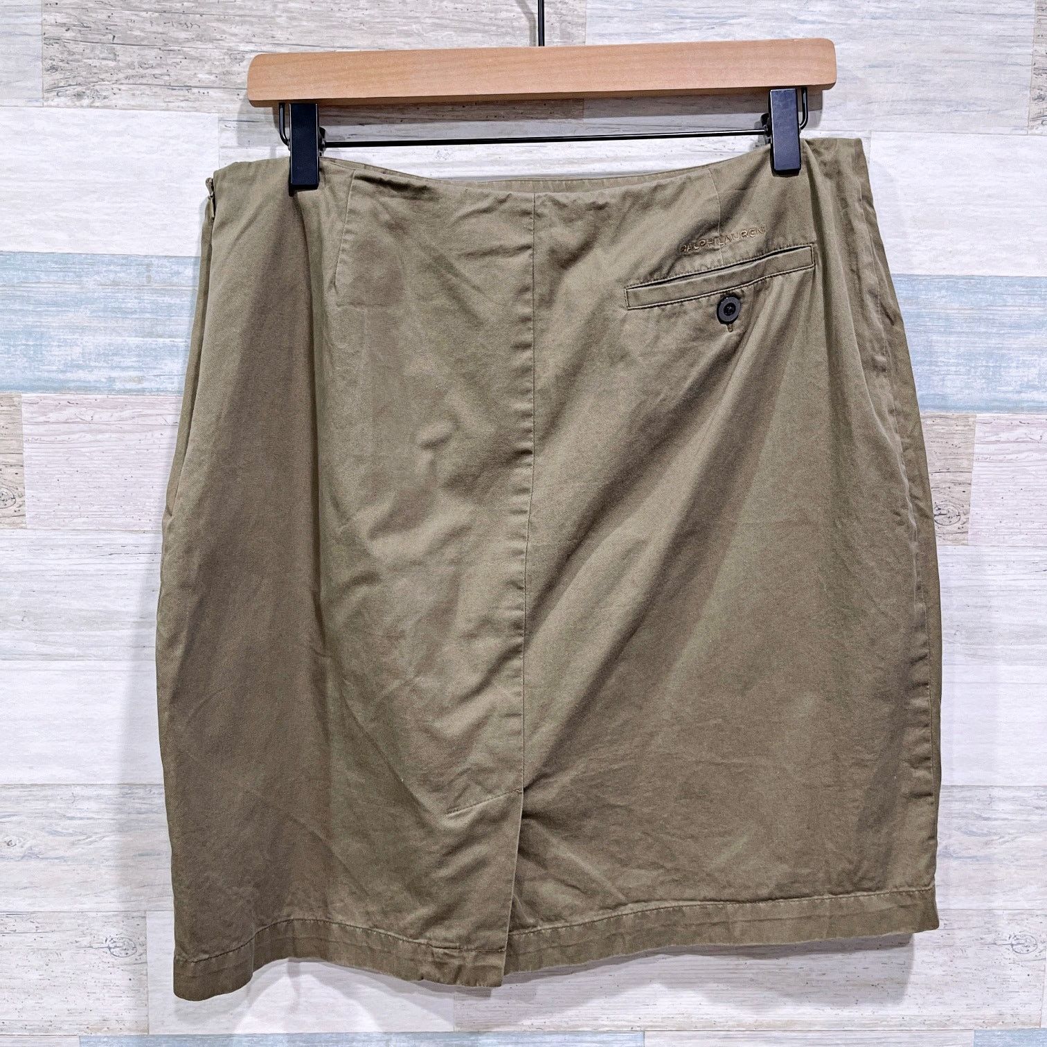 Ralph Lauren Ralph Lauren Sport Chino Pencil Skirt Brown Vintage Y2K 14 Size 36" / US 14 / IT 50 - 3 Thumbnail