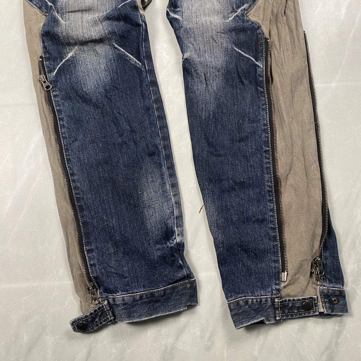 PPFM Rare PPFM Punk Goth Reconstruct Bondage Denim Size US 32 / EU 48 - 3 Thumbnail