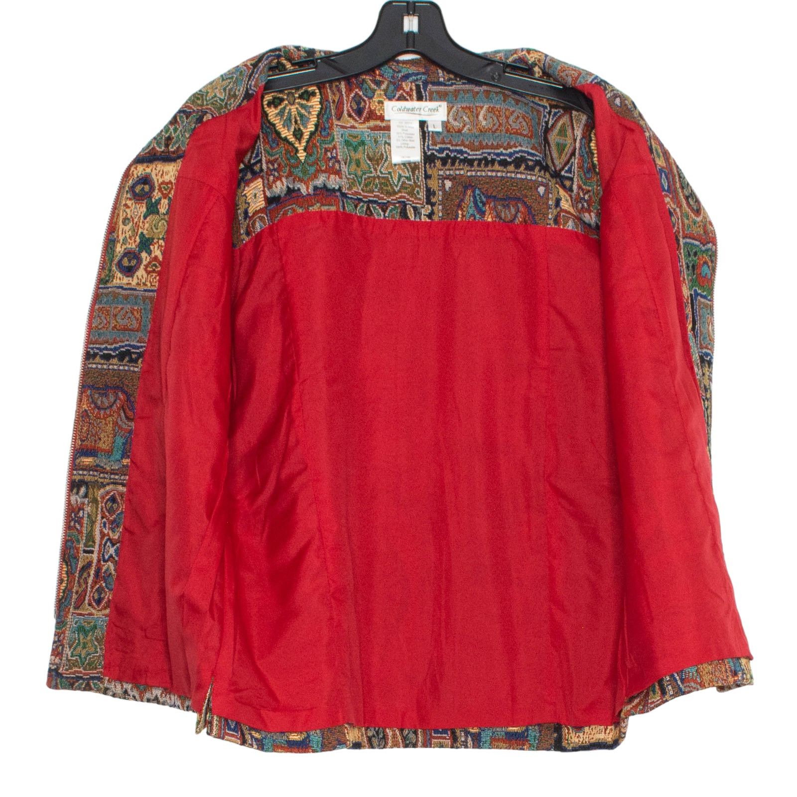 Coldwater Creek Coldwater Creek Tapestry Vest Full Zip L Boho Artsy Folk Size L / US 10 / IT 46 - 3 Thumbnail