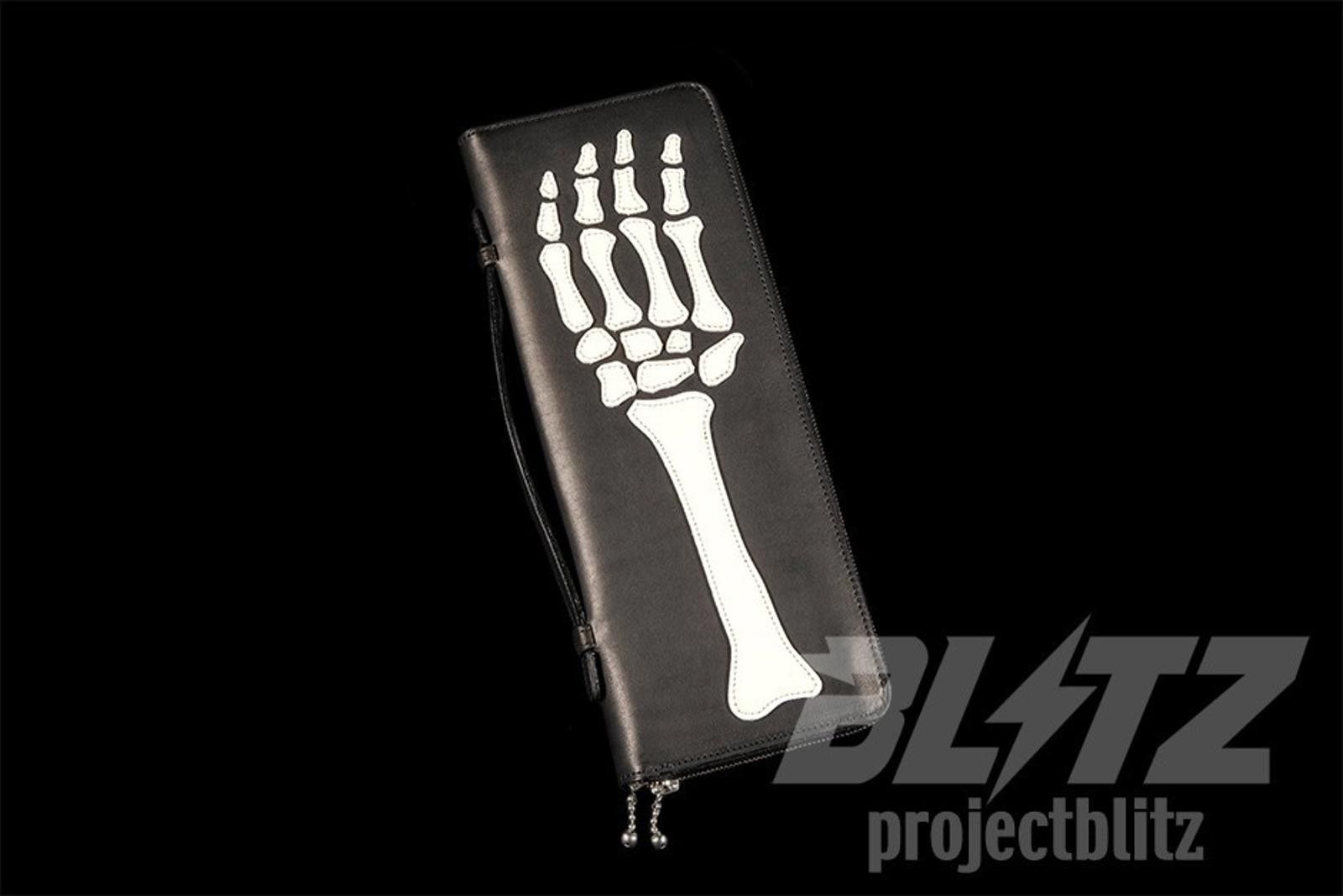 Kapital Kapital Bone Hand Journey Pass Case Wallet Black Size ONE SIZE - 1 Thumbnail