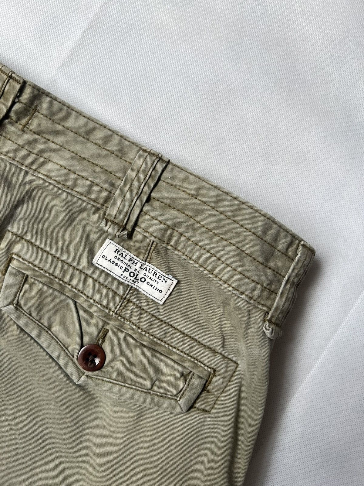Polo Ralph Lauren Polo Ralph Lauren Green Washed Army Short Cargo Size US 36 / EU 52 - 12 Thumbnail