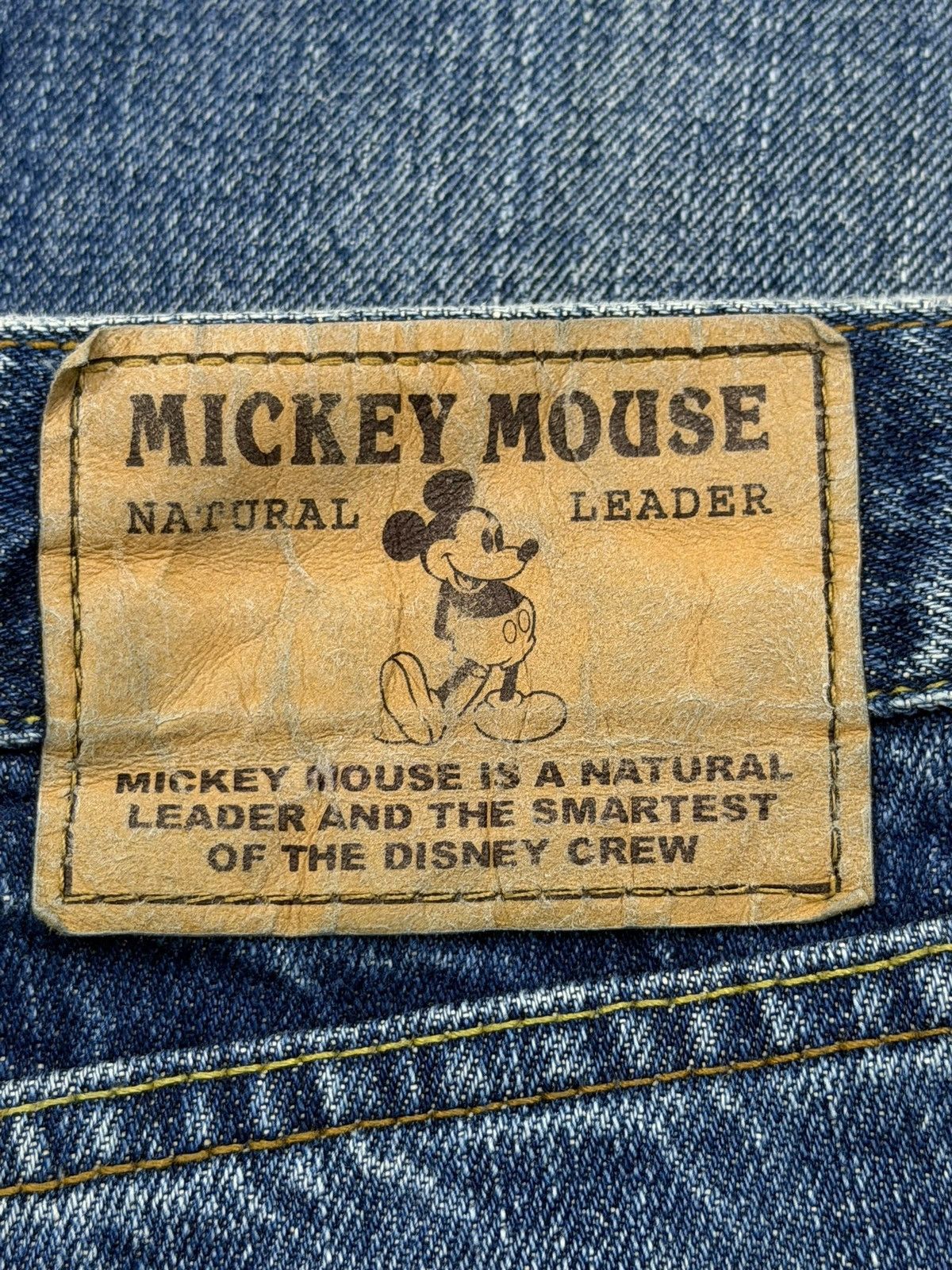 Mickey Mouse Vintage Disney Mickey Mouse Distressed Patchwork Y2K Denim Size US 30 / EU 46 - 11 Thumbnail