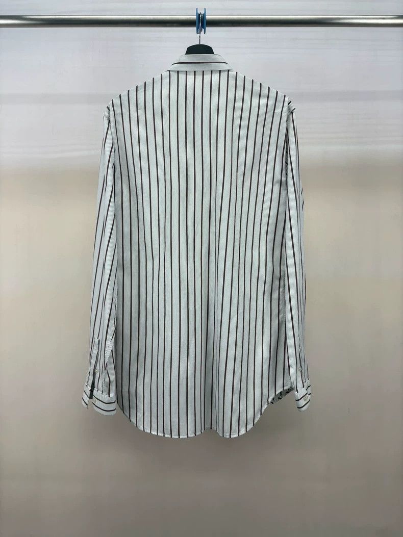 Dior Dior Embroidered Striped Shirt in Excellent Condition-2505 Size US M / EU 48-50 / 2 - 2 Thumbnail