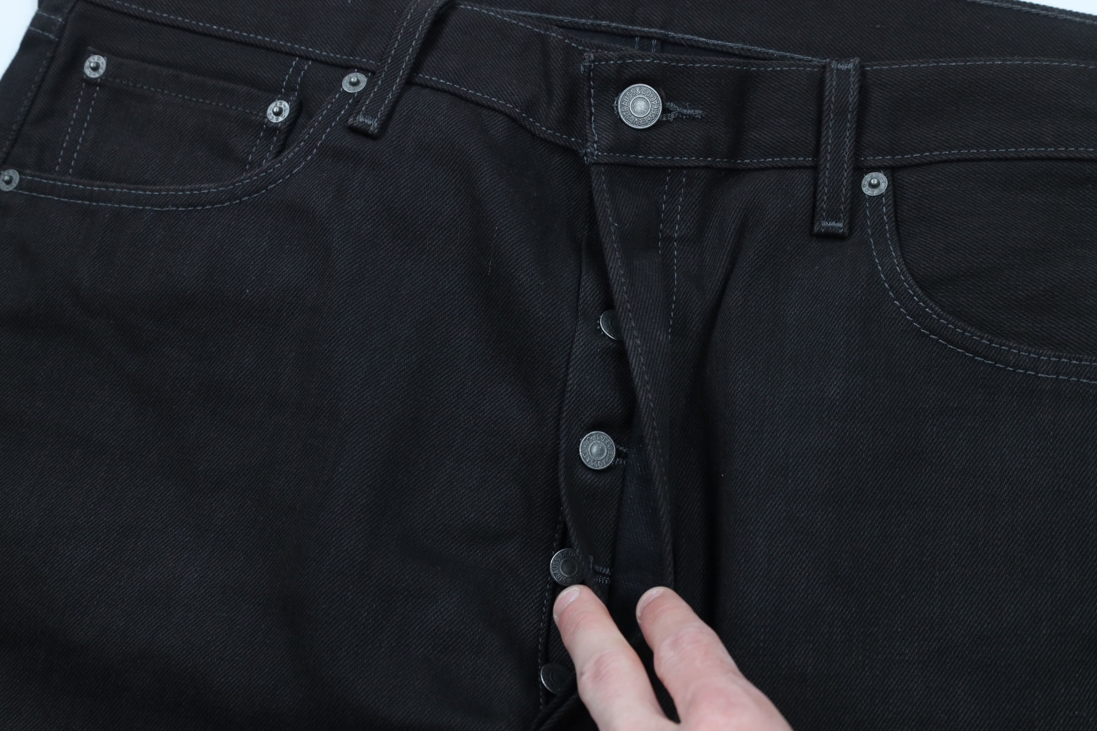 Levi's × Vintage Y2K Levis 501xx Fly Original Fit Denim Jeans Dark Brown Size US 38 / EU 54 - 5 Thumbnail