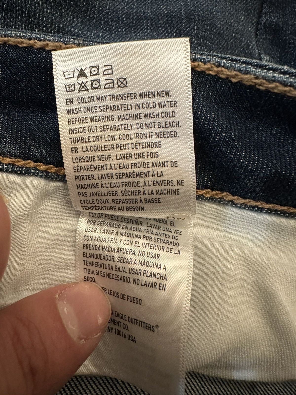 American Eagle Outfitters NWT American Eagle Hi-Rise Jeggings Dark Blue-Sz 4 (29x27.5) Size 29" - 8 Thumbnail