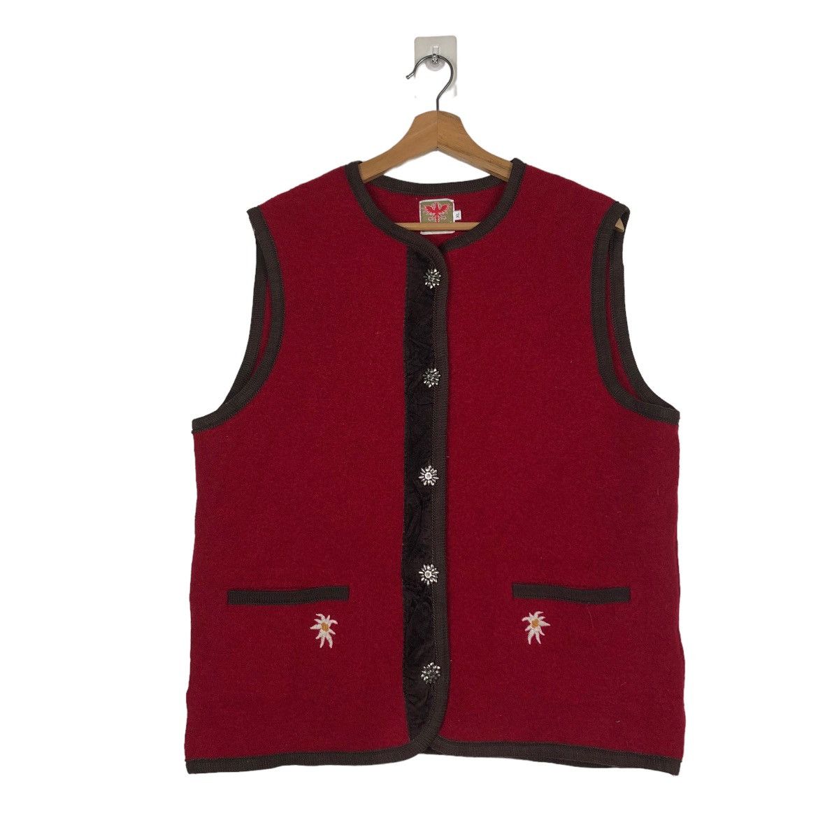 Vintage 📌VINTAGE WOOL VEST JACKET WALK WINKLER ITALY Size US XL / EU 56 / 4 - 2 Thumbnail