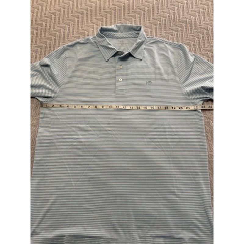 Southern Tide Southern Tide silver striped polo size XL Size US XL / EU 56 / 4 - 5 Thumbnail