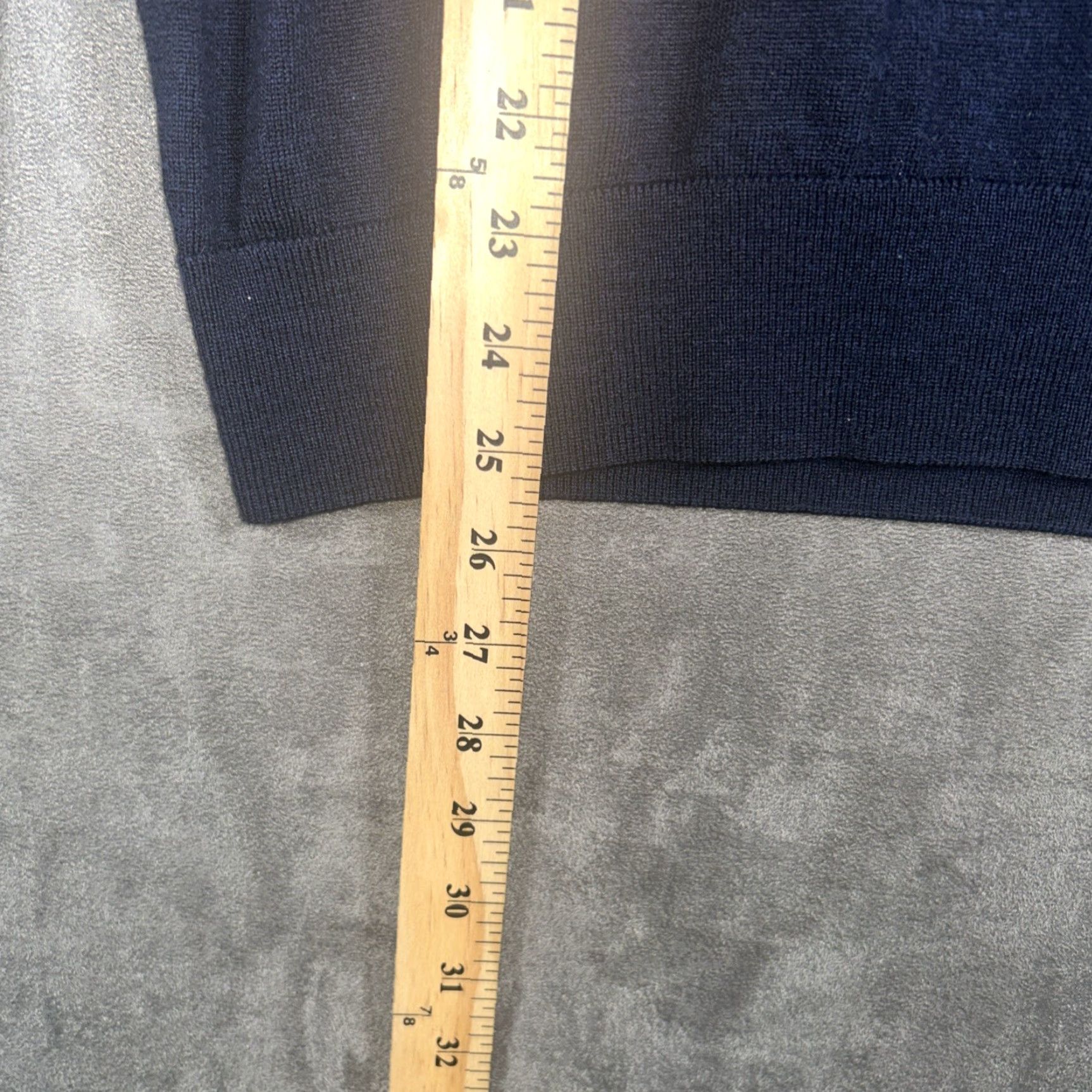 UNTUCKit UNTUCKit Extra Fine Merino Wool Sweater Mens M Dark Navy 1/4 Zip Belguardo Size US M / EU 48-50 / 2 - 5 Thumbnail