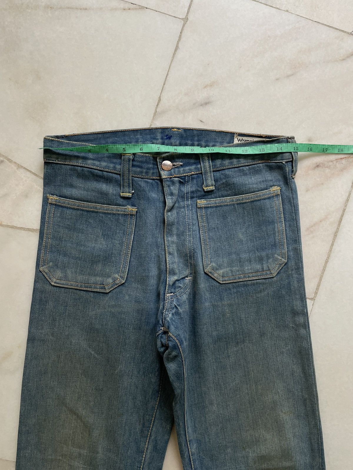 Wrangler Vintage 70s-80s Wrangler Bell Bottom Flare Jeans Size US 30 / EU 46 - 5 Thumbnail