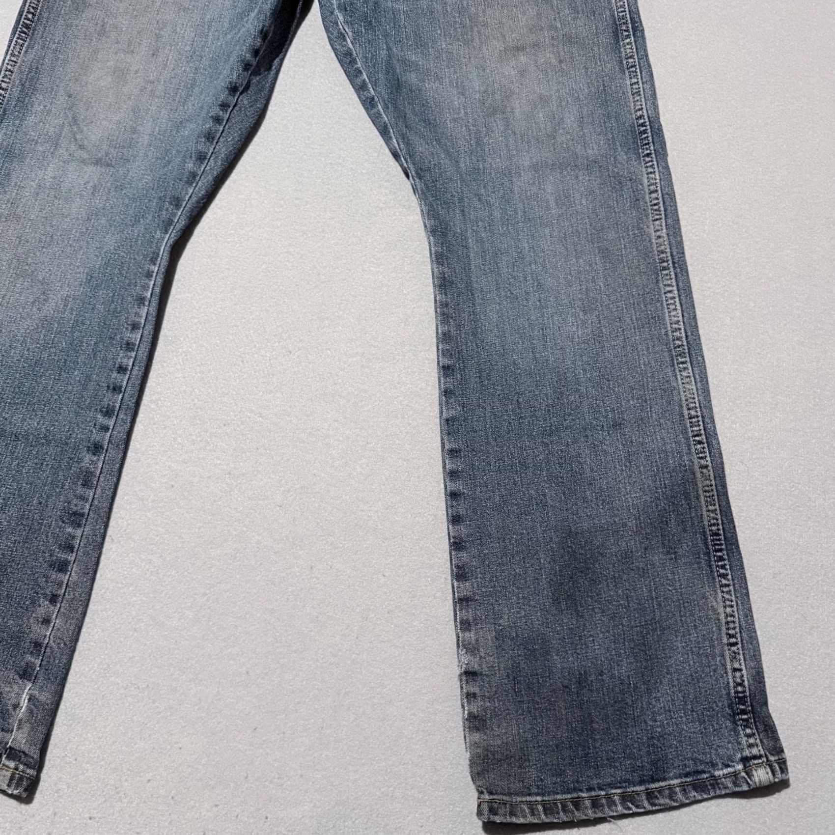 Wrangler Wrangler Jeans Slim Bootcut 77 Mens Blue Denim Mid Rise Pockets Western - 38x32 Size US 38 / EU 54 - 6 Thumbnail