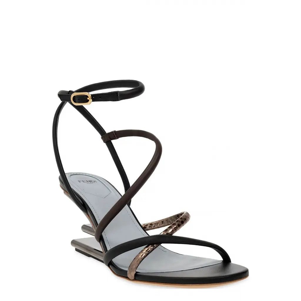 Fendi o1loc1c0824 Sandal in Black / Light Blue Size US 12 / IT 42 - 2 Thumbnail