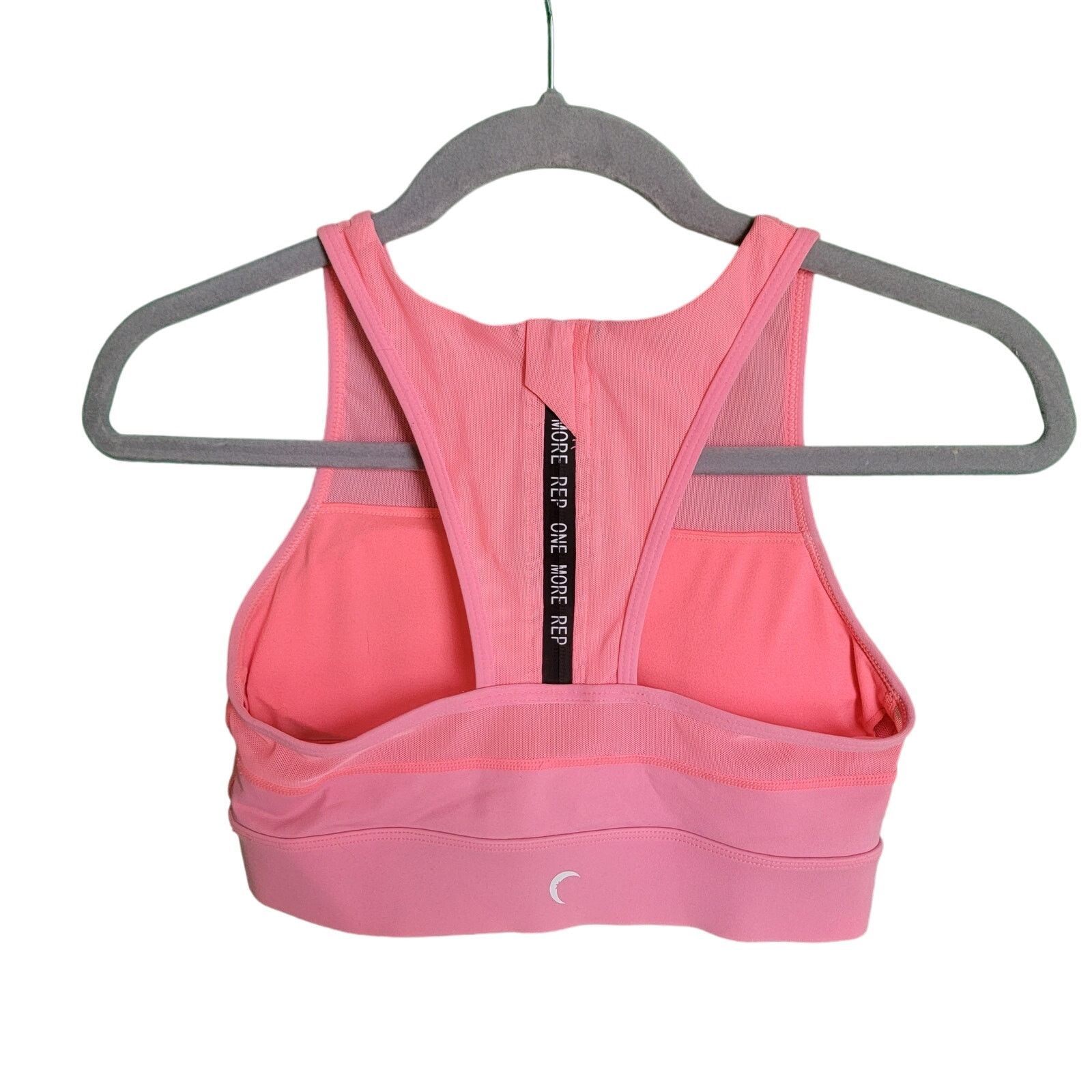 Other Hot Pink Coral High Neck Sports Bra Size Small Size ONE SIZE - 13 Thumbnail
