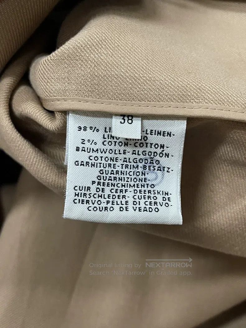 Hermes Hermes Khaki Linen Overcoat Jacket Size XS / US 0-2 / IT 36-38 - 5 Thumbnail