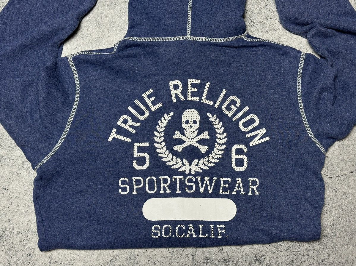 True Religion True Religion Big Logo Rhinestones Zip Hoodie Size L / US 10 / IT 46 - 10 Thumbnail