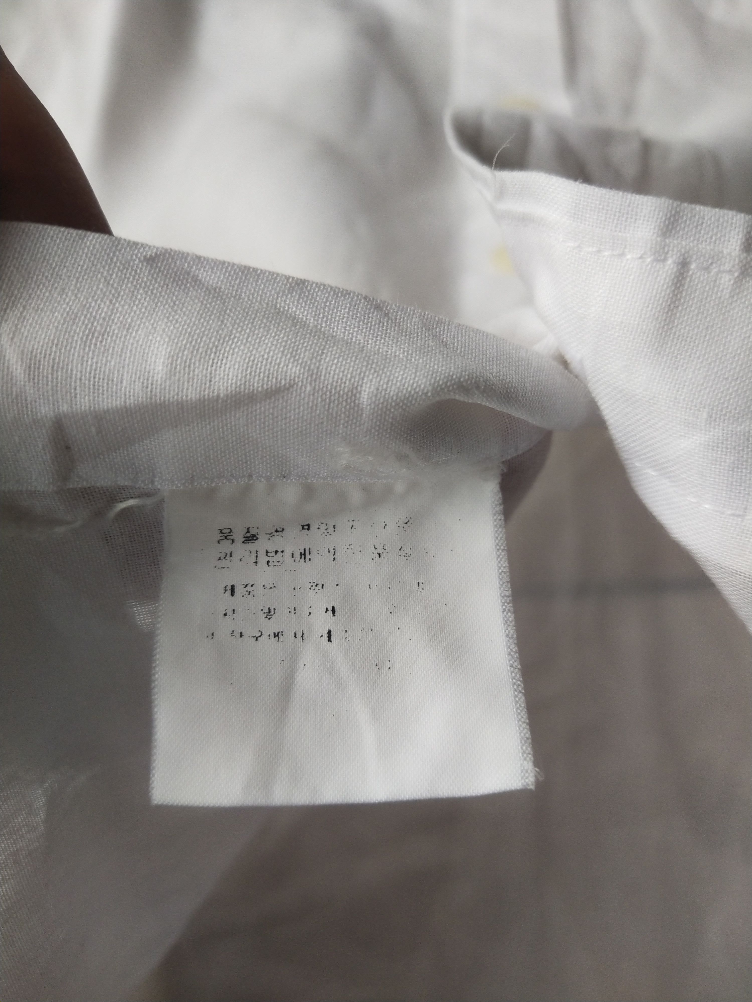 Nina Ricci 1990s Nina Ricci Monsieur Paris White SS Embroidered Shirt Size L / US 10 / IT 46 - 7 Thumbnail